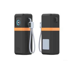 for ugreen 200W Power Bank Case Silicone - Shock Absorbing Cover Full Protection - 12x8x5cm(Black)