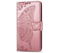 for Ulefone Note20 Pro Case, Butterfly Shockproof PU Leather Flip Cover Notebook Wallet Case With Magnetic Closure Stand Card Holder ID Slot Folio Soft TPU Bumper Protective for Ulefone Note20 Pro