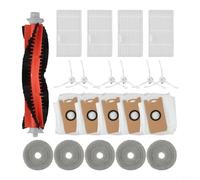 For Ultenic MC1 Robot Vacuum Cleaner Cleaning Kit Side Brushes Main Brush Filter and Mop Pads 21-Piece Spare Parts Set