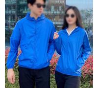 for ultra Thin Windbreaker Jacket Men Women Hooded Sun Protection Coat(Dark blue M)
