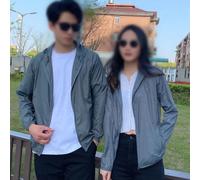 for ultra Thin Windbreaker Jacket Men Women Hooded Sun Protection Coat(Grey M)
