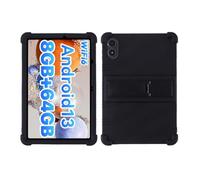 for UMIDIGI G1/ G2/ G3 Tab Ultra Case 10.1 inch Tablet with PC Kickstand, Soft Silicone, Washable, Thickened Corner Shockproof, Black