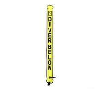 For Underwater Safety Signal Tube Inflatable SMB Marker Buoy for Scuba Divers and Snorkelers (Yellow)