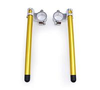 For Universal 7/8"22mm Handlebar Motorbike 37-51 41MM Rised CNC Aluminum Motorcycle Clip-Ons Handle Bar Clip ons