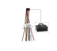 For Universal Android Car Radio Power Horn Wire Plug 16 Pins ISO Cable Audio Wiring Harness Adapter Plug Auto Stereo Connector(Cable 16Pin)