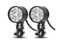 For Universal Moto Spotlight Motorcycle Spotlights | Additional Auxiliary Faro Moto Assemblie Lamp 12V 24V 2Piece Motorcycle LED Headlight Spotlight