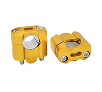 For Universal Motorcycle 22mm 28mm Handlebar Clamp Handlebar Risers Adapter Bar Clamps(Yellow)