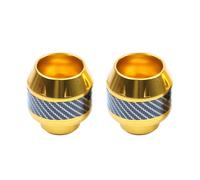 For Universal Motorcycle Crash Protector Scooter Wheel Front Fork Frame Falling Protection Pads 2Pcs Aluminum Alloy Motorcycle Foot Pegs(GOLD)