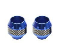 For Universal Motorcycle Crash Protector Scooter Wheel Front Fork Frame Falling Protection Pads 2Pcs Aluminum Alloy Motorcycle Foot Pegs(BLUE)