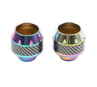 For Universal Motorcycle Crash Protector Scooter Wheel Front Fork Frame Falling Protection Pads 2Pcs Aluminum Alloy Motorcycle Foot Pegs(Color)