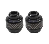 For Universal Motorcycle Wheel Protection Pad Motorbike Crash Protectors Alloy Motocross Falling Front Fork Slider Cups Motorcycle Foot Pegs(Black)
