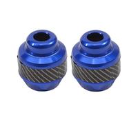 For Universal Motorcycle Wheel Protection Pad Motorbike Crash Protectors Alloy Motocross Falling Front Fork Slider Cups Motorcycle Foot Pegs(BLUE)