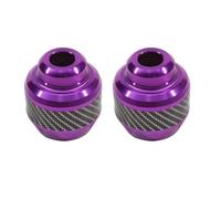 For Universal Motorcycle Wheel Protection Pad Motorbike Crash Protectors Alloy Motocross Falling Front Fork Slider Cups Motorcycle Foot Pegs(PURPLE)