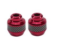 For Universal Motorcycle Wheel Protection Pad Motorbike Crash Protectors Alloy Motocross Falling Front Fork Slider Cups Motorcycle Foot Pegs(RED)