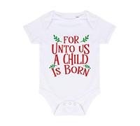 for Unto us a Child is Born [BCX] Baby Grow Vest, 6-12 Months, White