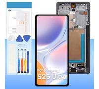 [for US Version] Screen Replacement for Samsung Galaxy S25 Ultra OLED SM-S938U SM-S938U1 LCD Display Touch Digitizer Assembly(Black with Frame,Support Fingerprint)