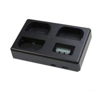 for usb-c Triple for battery for charger for Canon LP-E6P LP-E6NH | Charges 3 batteries in 2h15m, 3A input, for usb-c port, fits LP-E6P/NH/N/6, LED status screen