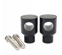 For V-Star 650 For Classic 7/8" 1" Handlebar Risers Kit Mount Clamp CNC Aluminum Motorcycle 22mm 25mm Handle Bars Motorbike Riser(25mm Black)