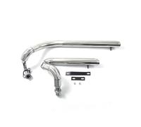For V Star 650 XVS650 XVS400 DS650 400 650A For Drag Star 400 650 Motorcycle Exhaust Pipe Kit Silencer Mufflers Drag Pipes(Chrome)