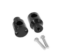 For V-Star For Road For Star For Vulcan 22MM 25MM Motorcycle Handlebar Riser Up Bracket Clamp Kit 1'' 7/8" Handle Bars Universal Handle Bar Risers(Black 25mm)