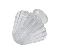 for v60 Coffee Filter Paper Presser PC Plastic Tool for Size 02 Dripper Cups - Ribs Design Ensures Cling Pour Over Brewing Aid Transparent 9x4x8.3cm