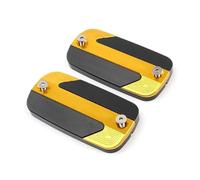 For Valkyrie For Goldwing 1800 1500 VTX 2012-2018 CNC Front Brake Fluid Reservoir Cover Oil Tank Cup Motorcycle Gas Fuel Tank Cap(Gold 1 PAIR)
