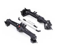 For Vanquish VS4-10 For Phoenix F10 1/10 RC Car Aluminum Front Rear Portal Axle Complete Set RC Crawler For Chassis DIY Upgrade Parts RC Axles(Black,1Set)