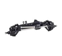 For Vanquish VS4-10 For Phoenix F10 For LCG 1/10 RC Crawler For Chassis DIY Upgrade Parts CNC Aluminum Front Rear Portal Axle Complete Set RC Axles(Black,Front Axle)