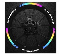 for Vario 125 Vario 150 Motorcycle Wheel Inner Hub Sticker Reflective Rim Scooter Hub Strips Decals Accessories(Laser)