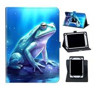 for VASTKING KingPad K10 / Z10 10 inch Tablet Case,Mxfdegf 360 Degree Rotating Stand and Magnetic Closure Case for Vastking KingPad K10 Pro/MARVUE Pad M10 10.1 inch Tablet,Frog in a Lake