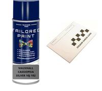 For Vauxhall 2000-Present Cassiopeia Silver 10 J 192 Aerosol Spray Paint Professional Wide Fan Spray Nozzle (Aerosol Spray Paint)