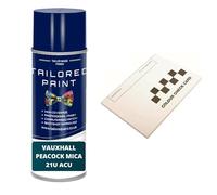 For Vauxhall 2000-Present Peacock Mica 21 U Acu Aerosol Spray Paint Professional Wide Fan Spray Nozzle (Aerosol Spray Paint)