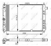 FOR VAUXHALL ASTRA Mk1 1.6 1.6D 81 to 86 Radiator 03048797 1302006 1302187