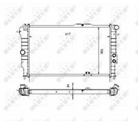 FOR VAUXHALL CAVALIER Mk3 1.8 88 to 95 Manual Radiator 03096385 1300092