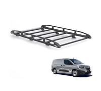 Rhino Black Roof Rack for Vauxhall Combo E 2018+ Van (Only for L2 Wheelbase Models) Heavy Duty KammRack Black with Integrated Ladder Roller (B673)
