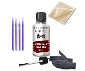 For Vauxhall Corsa F 2019-Present Touch Up Paint Repair Kit Scratch Stone Chip Fix Hot Red 62U (Touch Up Paint Pen)