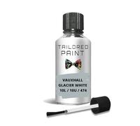 For Vauxhall Glacier White 10 L 10 U 474 Touch Up Paint With Brush (Touch Up Paint)