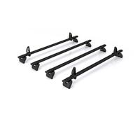 For Vauxhall Movano 2021+ Roof Rack Rhino Kammbar Black 4 Bars