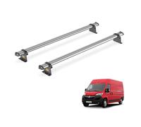 For Vauxhall Movano 2022+ Roof Rack 2x Roof Bars UltiBar Trade | Only fits L1 / L2 Wheelbase with H1 Roof, Van Guard, Heavy Duty Steel Roof Bars