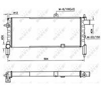 FOR VAUXHALL NOVA 1.4 90 to 93 Radiator 1300016 1302016 90298318