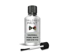 For Vauxhall Pearl White Kwe G10 11 U Touch Up Paint With Brush (Touch Up Paint)