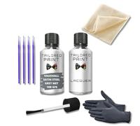 For Vauxhall Satin Steel Grey Met 10 B Gf6 Touch Up Paint Kit Chip Scratch Repair (Touch Up Paint + Lacquer)