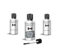 For Vauxhall Satin Steel Grey Met 10 B Gf6 Touch Up Paint With Brush (Touch Up Paint, Lacquer + Primer)
