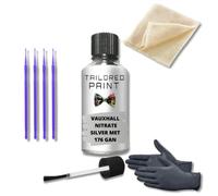 For Vauxhall Viva 2015-2019 Touch Up Paint Repair Kit Scratch Stone Chip Fix Nitrate Silver Met GAN 176 Touch Up Paint Pen