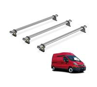 For Vauxhall Vivaro 2001-2014 Roof Rack 3x Roof Bars UltiBar Trade | Only fits L1 Short Wheelbase with H1 Low Roof, Van Guard, Heavy Duty Steel Roof Bars