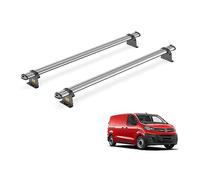 For Vauxhall Vivaro 2019+ Roof Rack Van Guard Ultibar Trade 2x Bars | Note: Only Suitable for Models with Twin Rear Doors, Steel Heavy-duty Van Roof Bars [SB333-2]