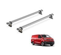 For Vauxhall Vivaro 2019+ Roof Rack Van Guard Ultibar Trade 2x Bars | Note: Only Suitable for Models with Twin Rear Doors, Steel Heavy-duty Van Roof Bars [SB333-2]