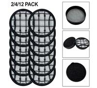 For VC 7000 & 8000 Series Replacement Filter Kit XC7053, Washable Foam Filter and Inlet Filter for Vacuum Cleaner Maintenance, 2 or 4 Pieces (12 PACK)