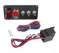 For Vehicle Racing Push Start Button Car Ignition Switch With LED Light And Power Cutoff Function For Fast Engine Ignition And Safety(Five)