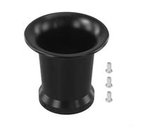 for Velocity Stack for pwk Carburettor Intake Trumpet CNC Aluminum Alloy 21mm 24mm 26mm High Flow Air Filter Adapter for Motorcycle Scooter Moped Racing Tuning Part Black Silver Gold Red Blue(Black)